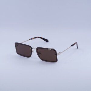 Off-White OERI13N TAMPA 7664 Sunglasses Gold Rectangle Frame, Brown Lenses